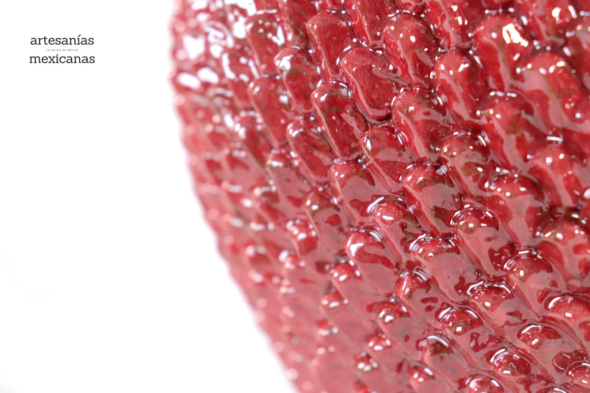 Lámpara roja de picos - 44 cm. 17 in.