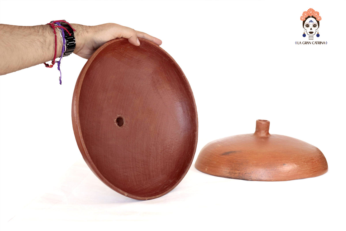 Pantalla de Lámpara de Barro Artesanal - 31.5 Cm. 12.4 In. Artesanía