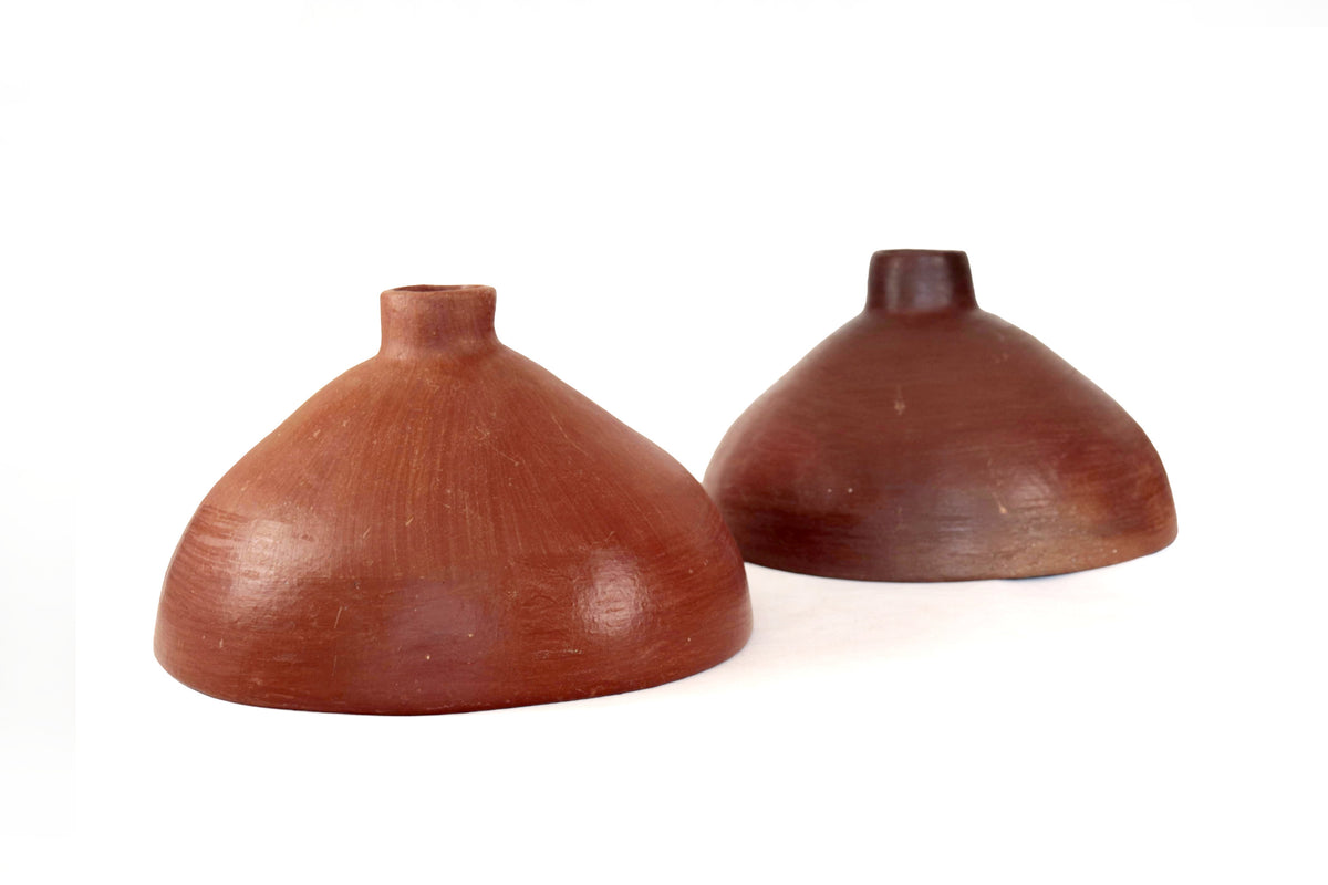 Pantalla de Lámpara Alta de Barro Artesanal - 28.5 Cm. 11.2 In. Artesanía
