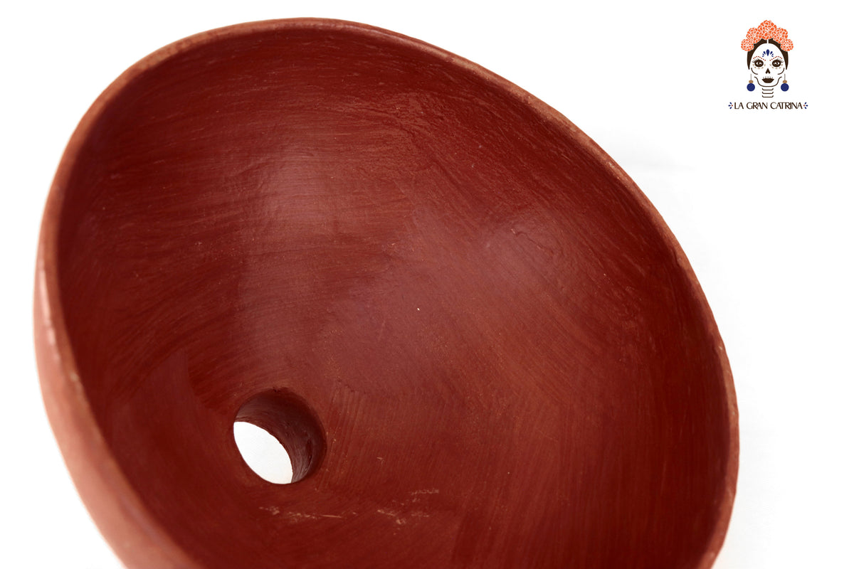 Pantalla de Lámpara Alta de Barro Artesanal - 28.5 Cm. 11.2 In. Artesanía