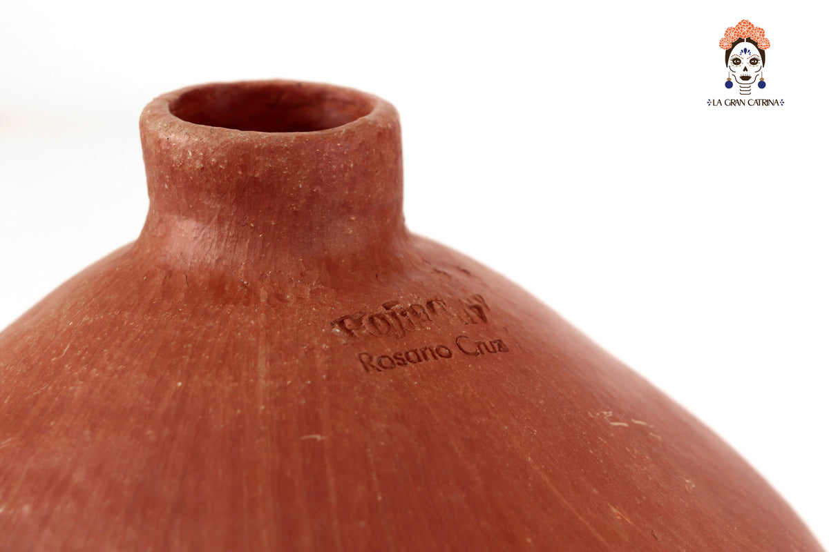 Pantalla de Lámpara Alta de Barro Artesanal - 28.5 Cm. 11.2 In. Artesanía