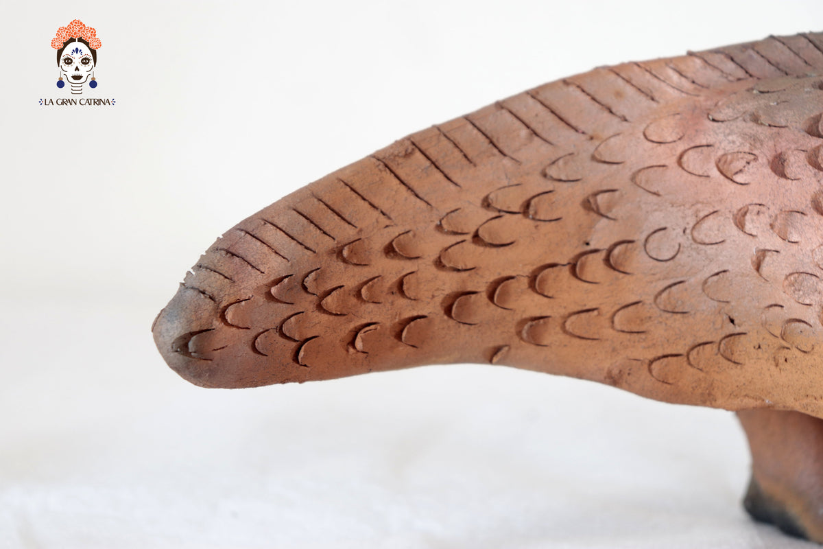 Axolote de Barro Natural - 40 Cm. 15.7 In.