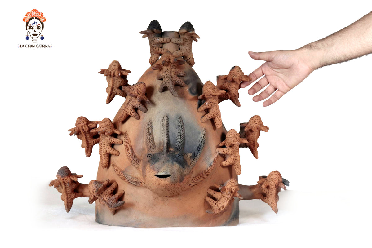 Candelero Axolote - 55 Cm. 21.6 In. Zipiajo