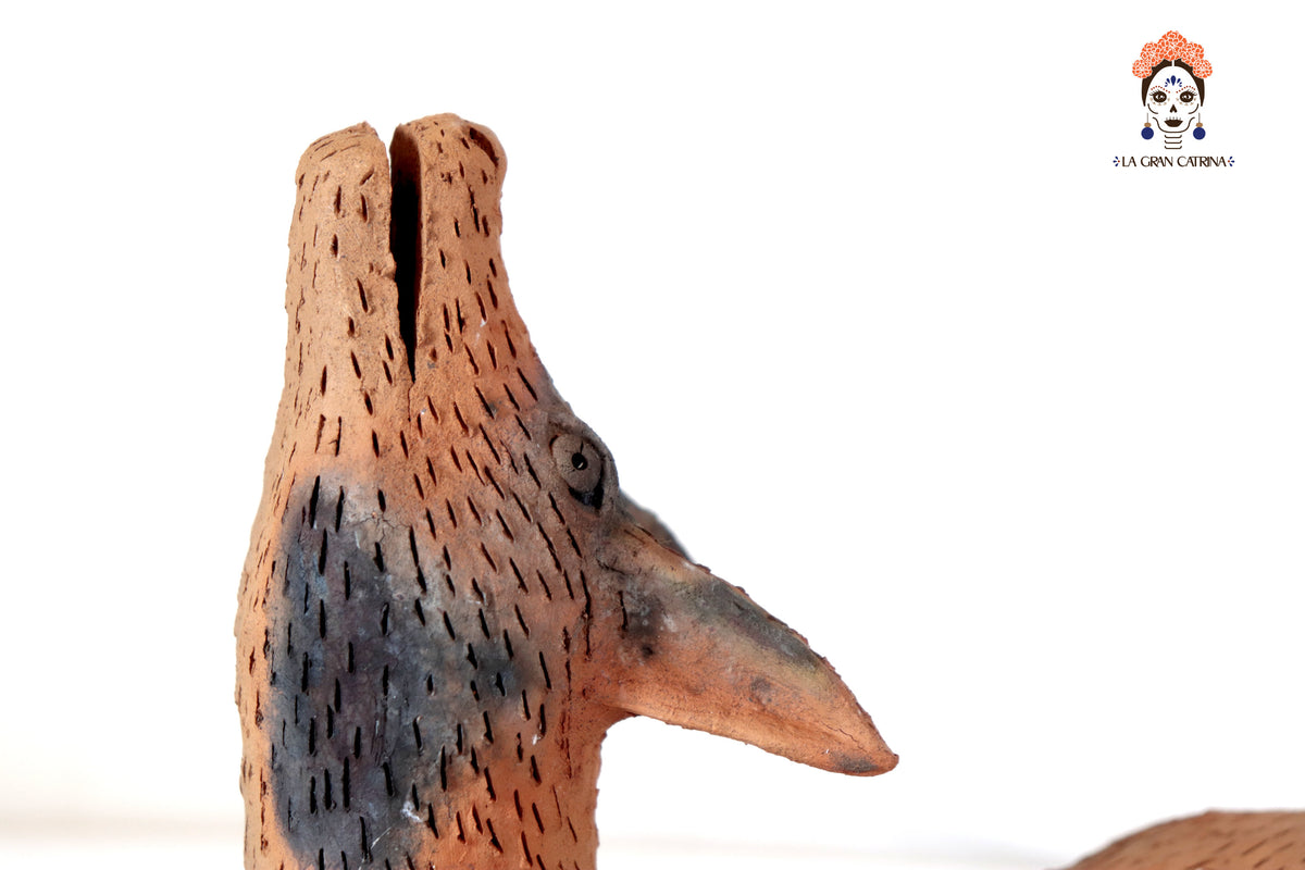 Coyotes de Barro Natural - 31 Cm. 12.2 In. - En producción Zipiajo