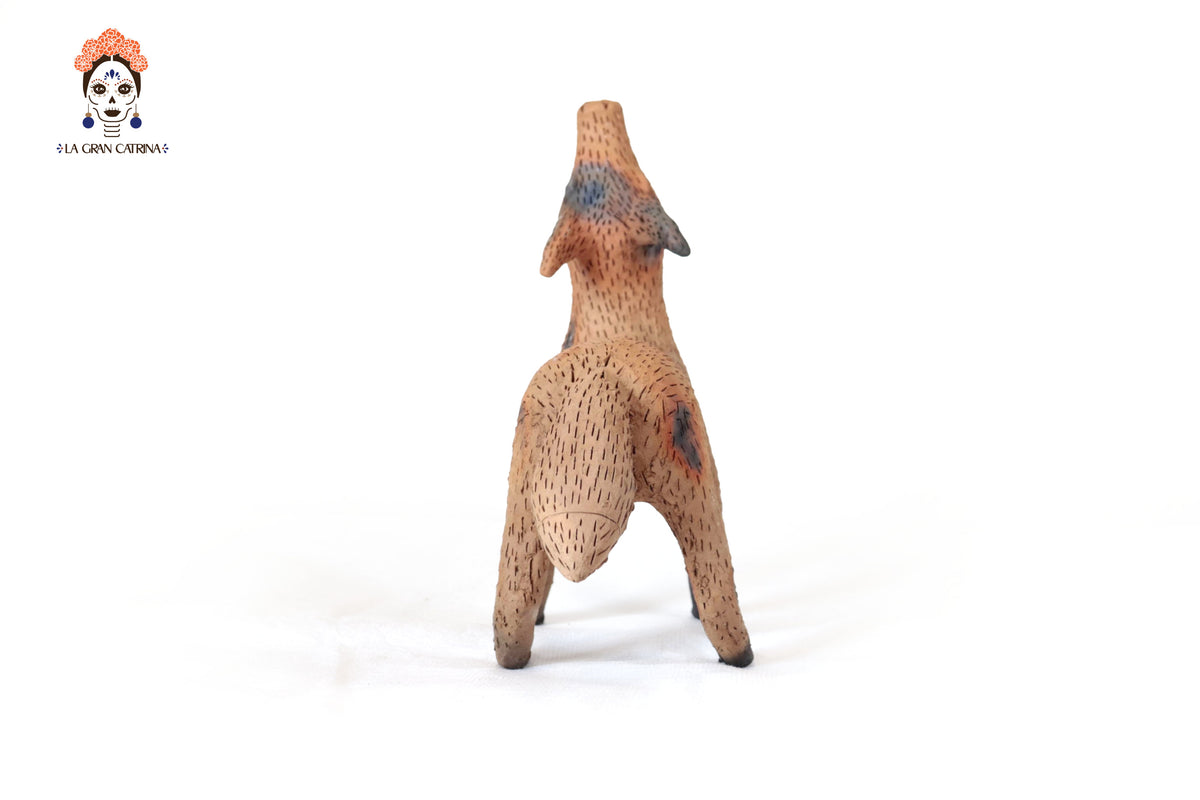 Coyotes de Barro Natural - 31 Cm. 12.2 In. - En producción Zipiajo