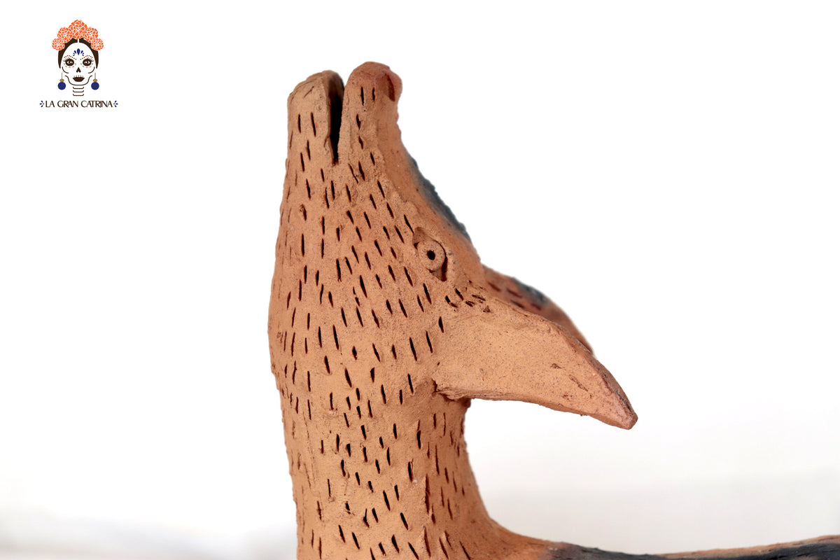 Coyotes de Barro Natural - 31 Cm. 12.2 In. - En producción Zipiajo