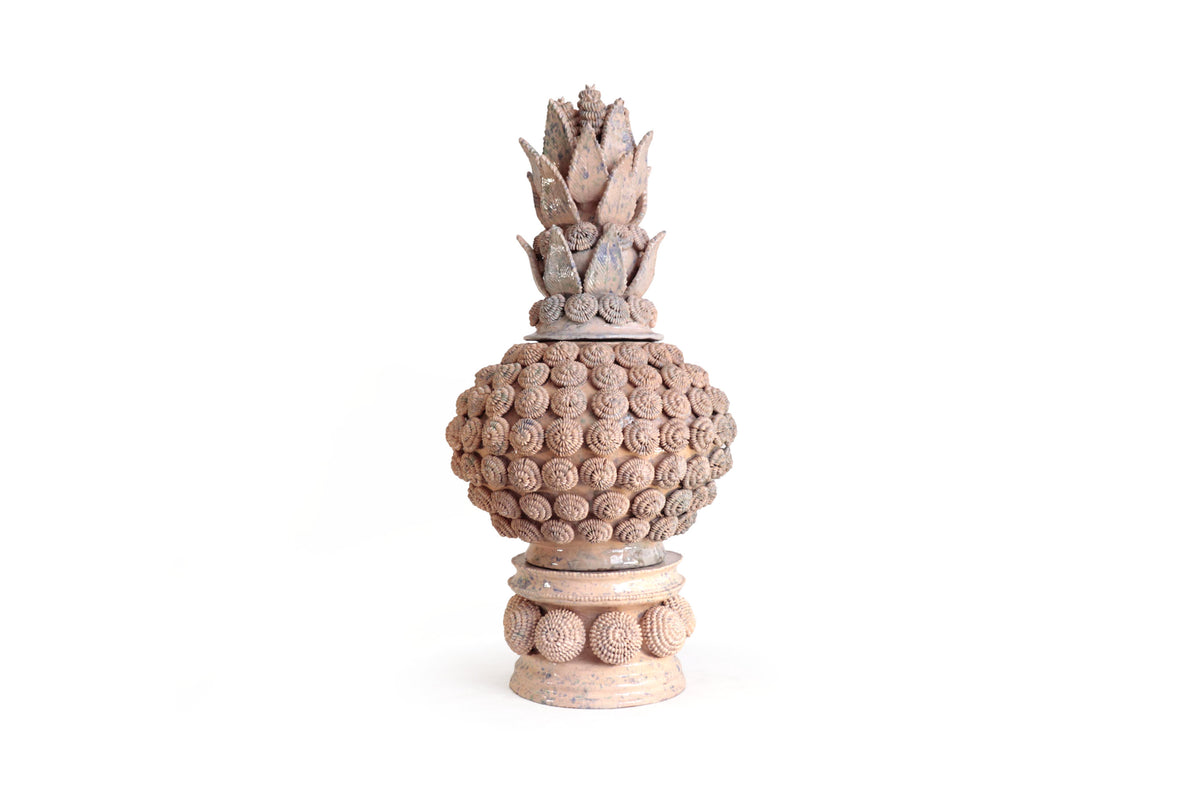 Piña Michoacana Beige Salpicada con Base - 80 cm. 31.5 in. Piña