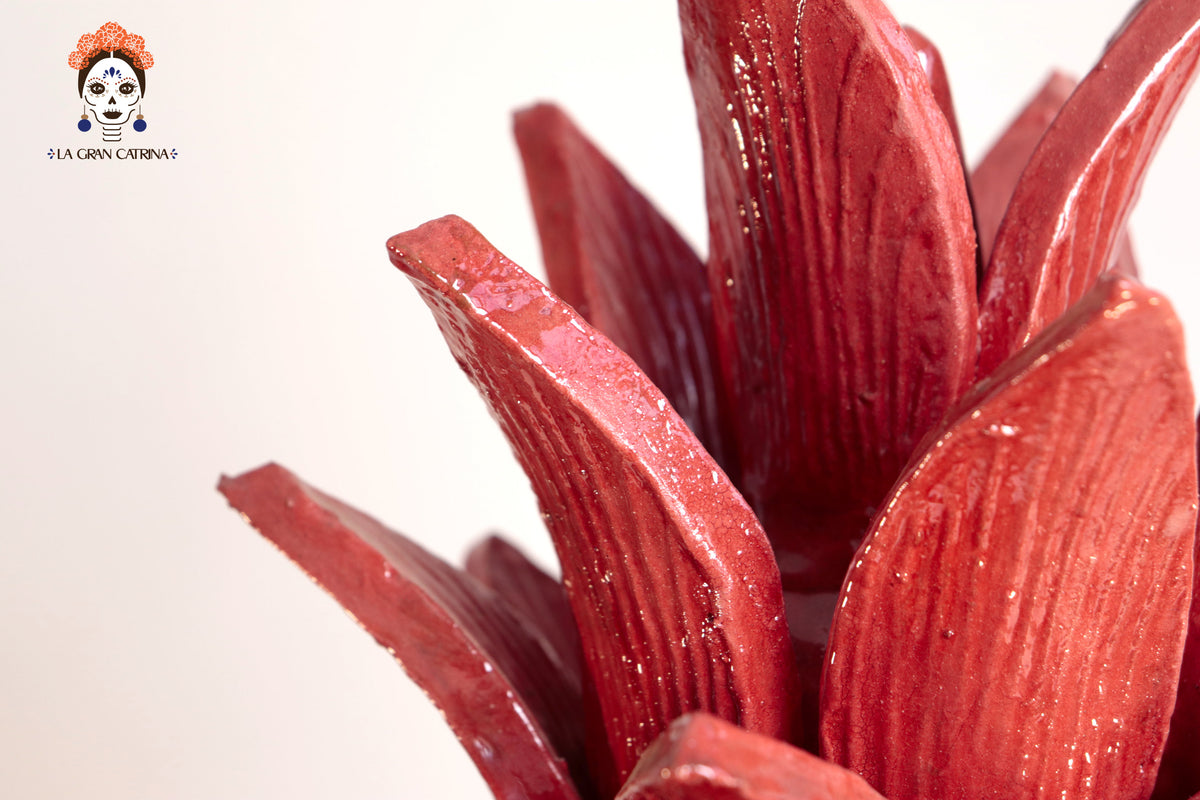 Piña Michoacana Roja Biznaga - 65 cm. 26 in. Piña