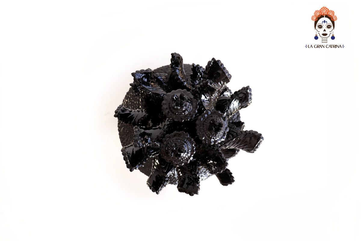 Piña Michoacana Negra con Picos y Tapa Curveada - 65 cm. 26 in. Piña