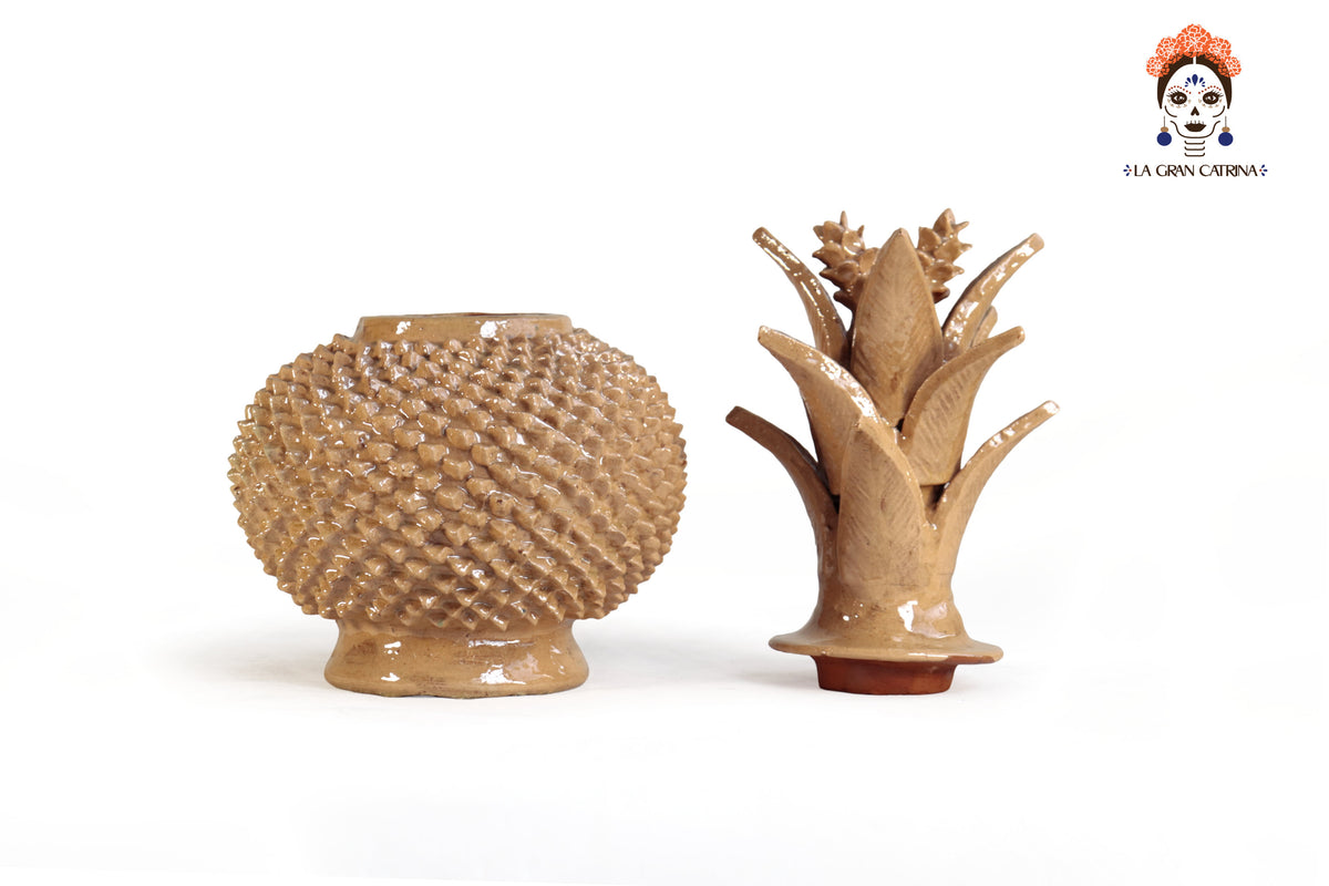 Piña Michoacana Beige de Picos - 32 cm. 13 in. Piña