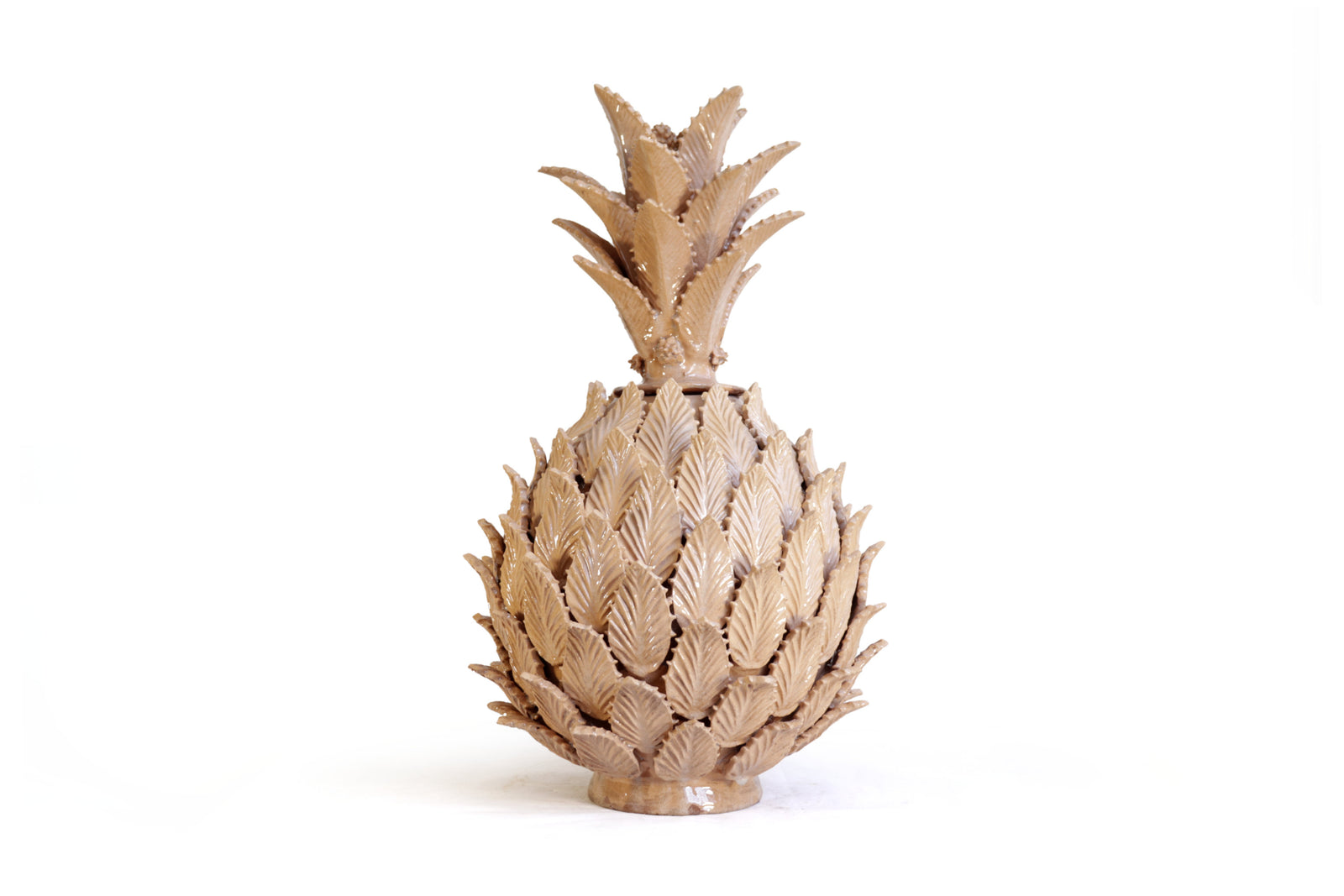 Piña beige de hojas - 67 cm. 26.4 in. Piña