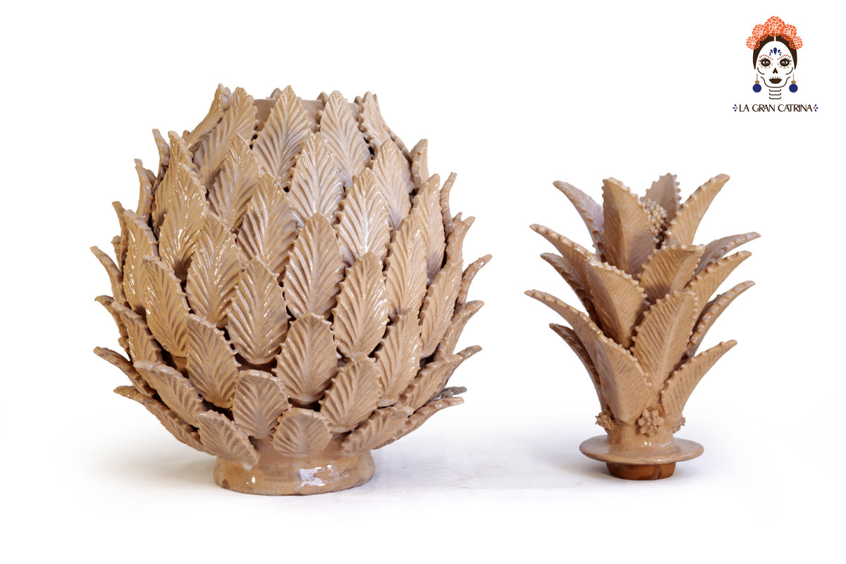 Piña beige de hojas - 67 cm. 26.4 in.