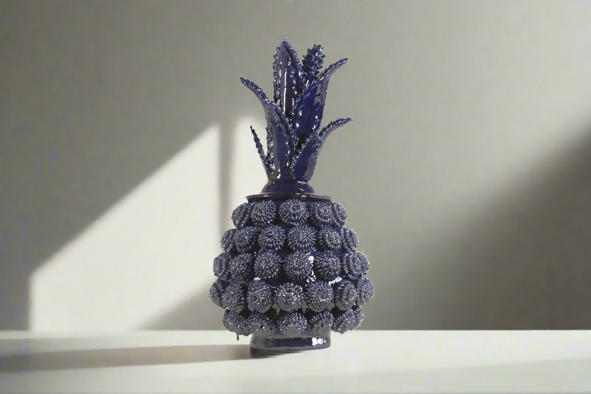 Piña de Rosalitos Azules - 37 cm. 14.5 in.