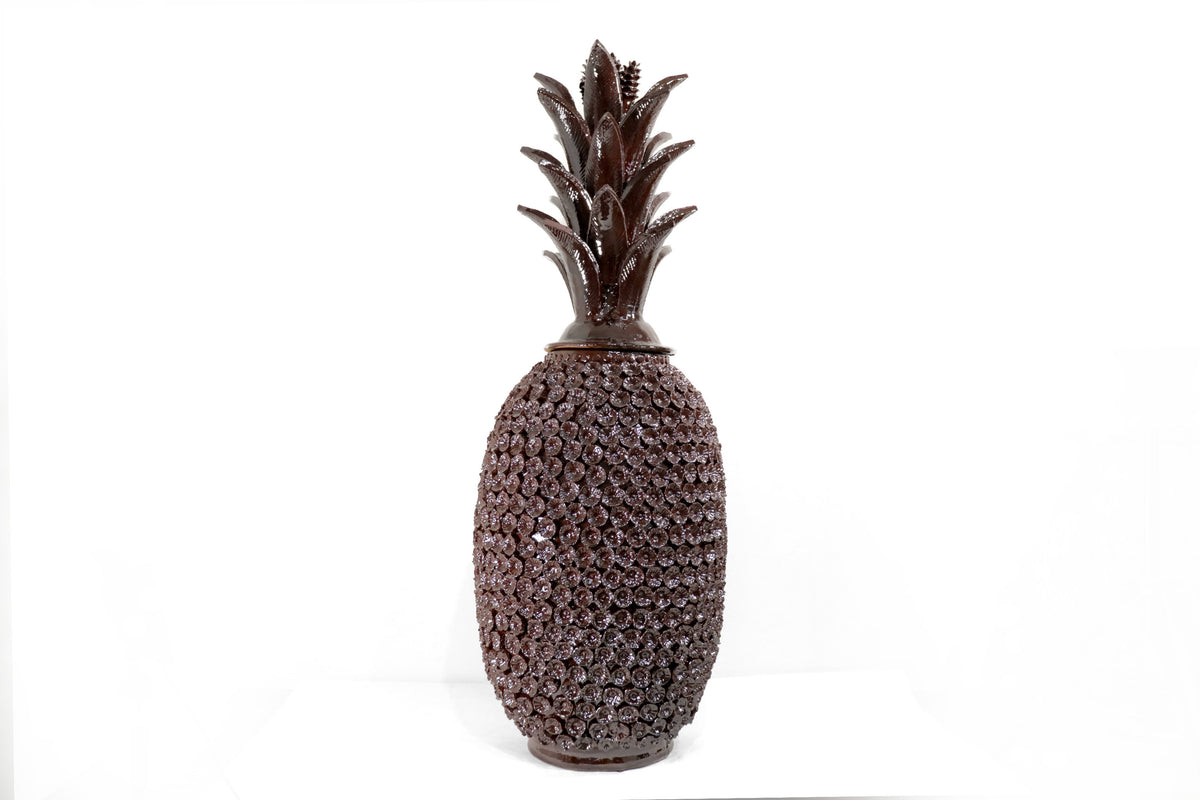 Piña café de flores - 88 cm. 35 in. Piña