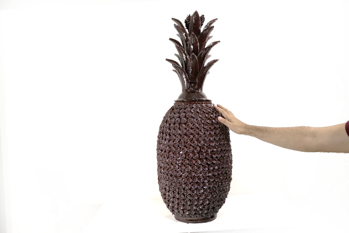 Piña café de flores - 88 cm. 35 in. Piña