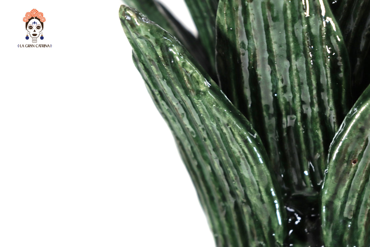 Piña michoacana de barro - 65 cm. 26 in. - Pétalos Verdes Piña