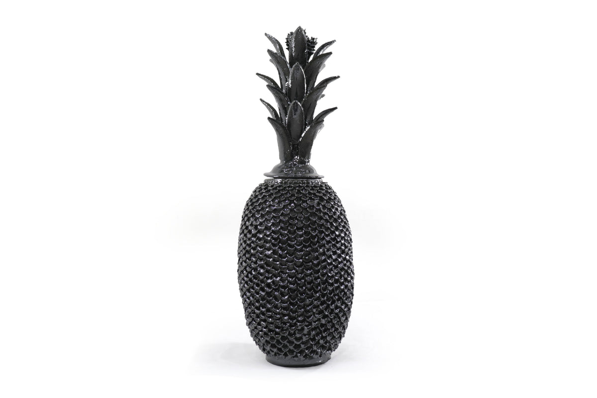 Piña negra de petalos - 90 cm. 36 in.