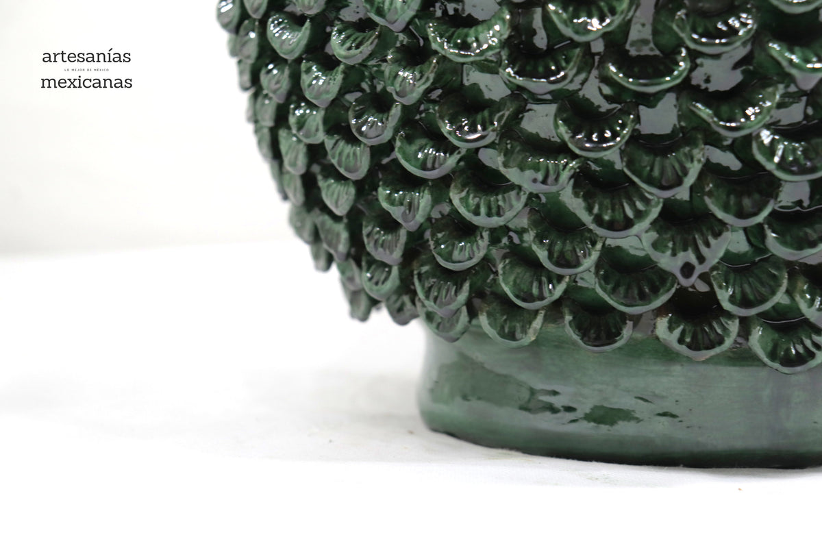 Piña verde de pétalos - 90 cm. 36 in. Piña