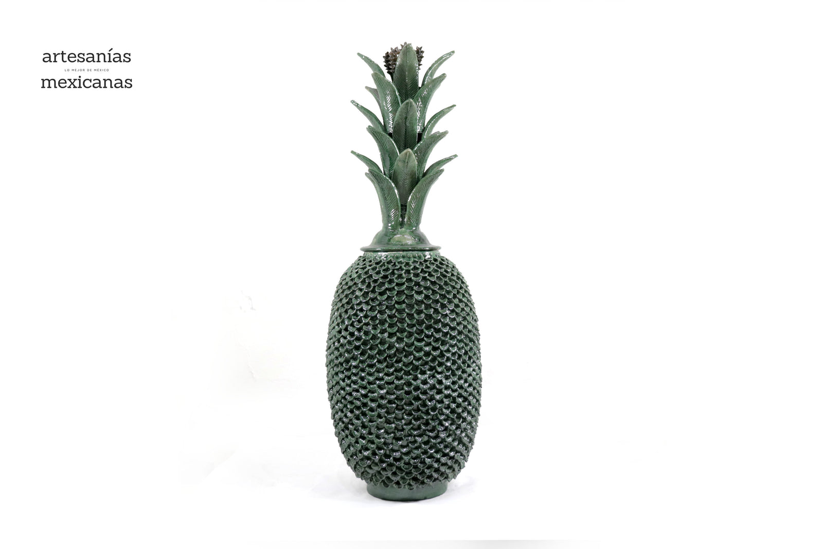 Piña verde de pétalos - 90 cm. 36 in. Piña