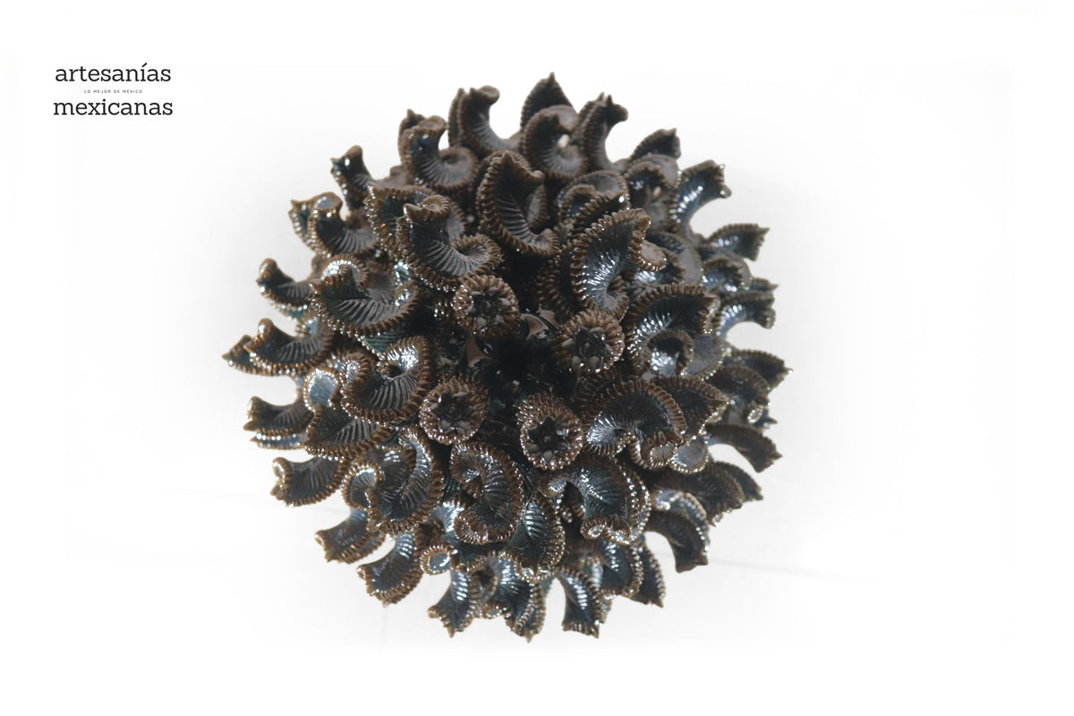 Piña michoacana de barro - Alga Marina - Pieza de concurso - 92 cm. 36 in. Piña