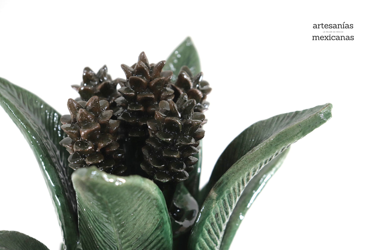 Piña verde de pétalos - 90 cm. 36 in. Piña