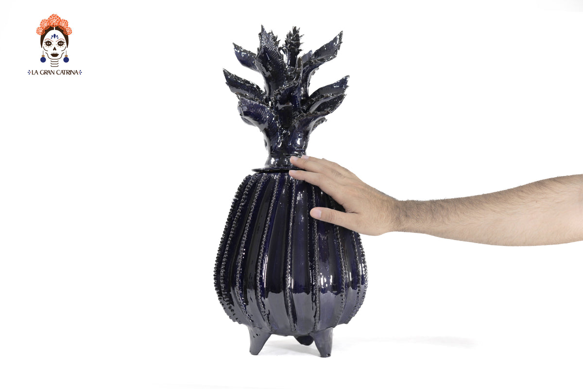 Piña azul de biznaga con tapa especial - 50 cm. 19.6 in.