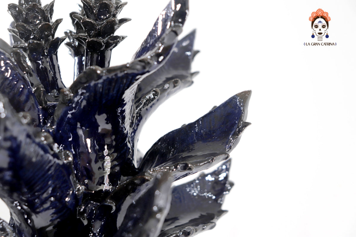 Piña azul de biznaga con tapa especial - 50 cm. 19.6 in.