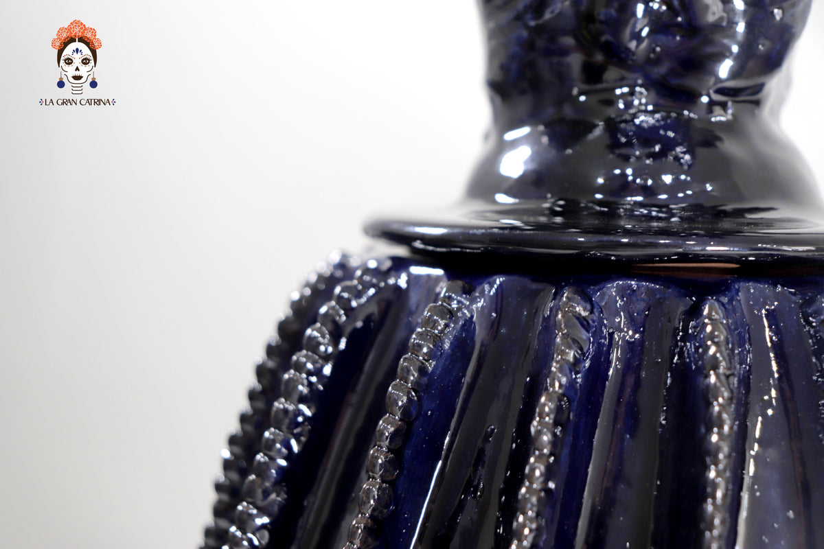 Piña azul de biznaga con tapa especial - 50 cm. 19.6 in.