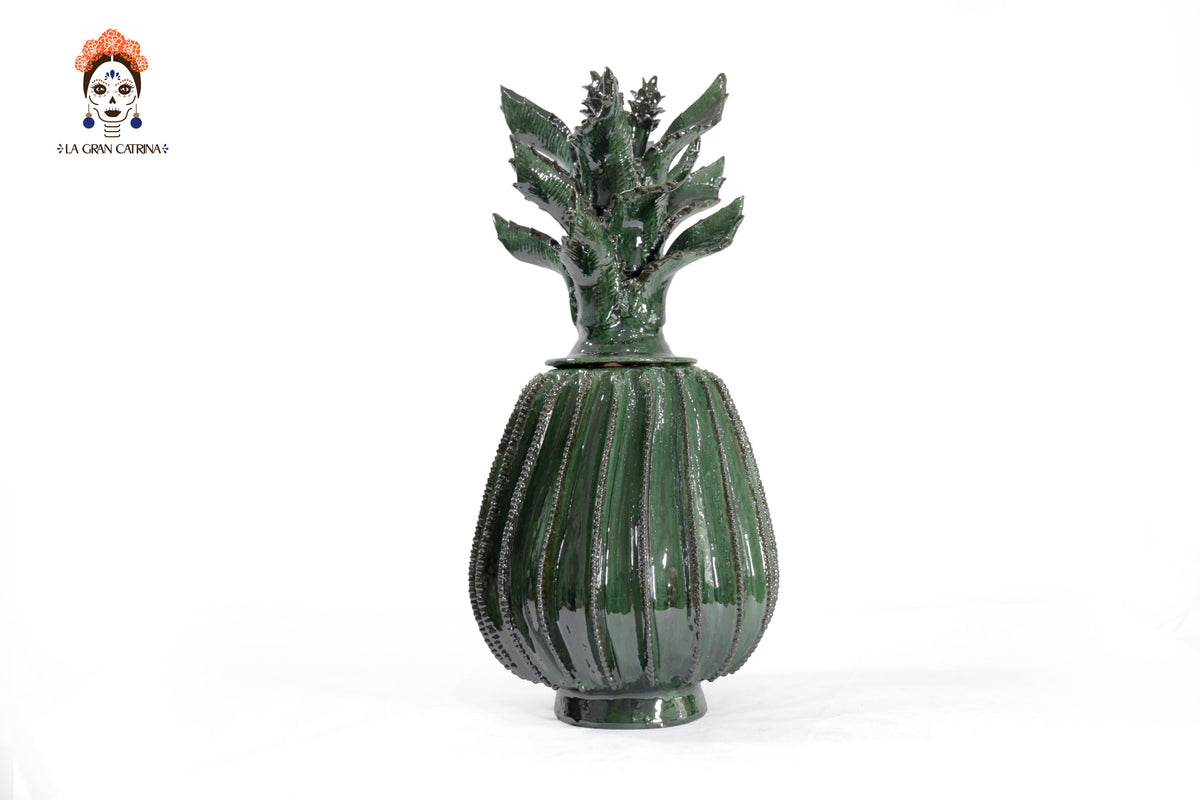 Piña verde de biznaga con tapa especial - 50 cm. 19.6 in. - Sobre Pedido