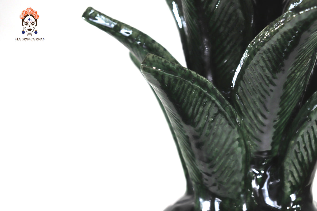 Piña michoacana de barro - Verde de Flores - Tangancícuaro - 45 cm. 18 in.