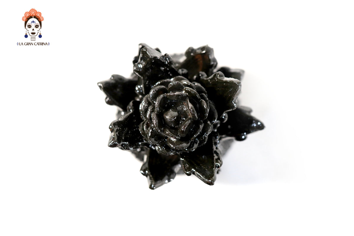 Piña michoacana de barro - Picos negros - 28 cm. 11 in.