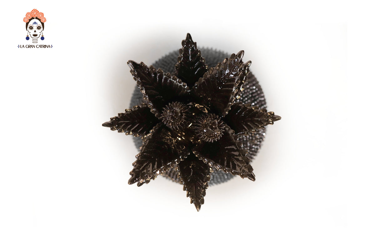Piña vidriada Negra - 63 cm. 24 in. Piña