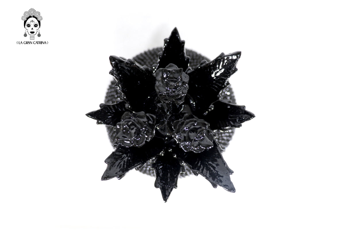 Piña michoacana de barro - Negra con Picos - 50 cm. 20 in. - Sobre Pedido