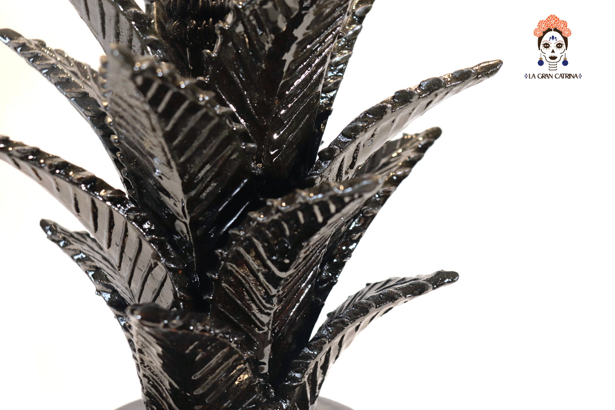 Piña vidriada Negra - 63 cm. 24 in. Piña