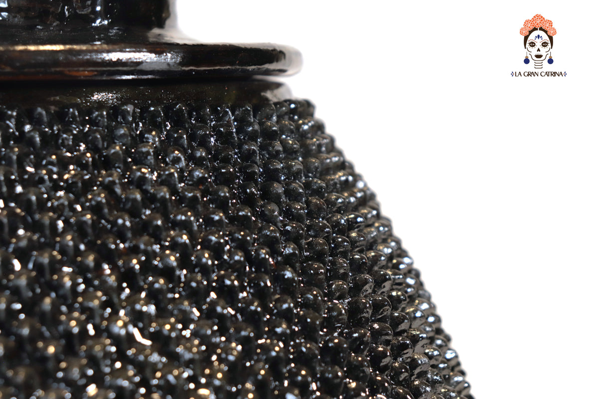 Piña vidriada Negra - 63 cm. 24 in. Piña