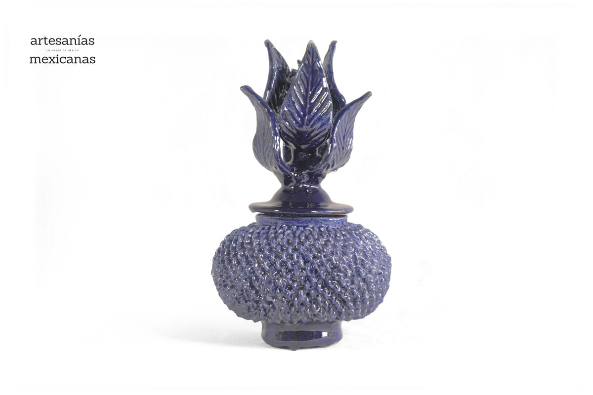Piña Azul de Picos con Tapa Curveada - 21 cm. 8.5 in.