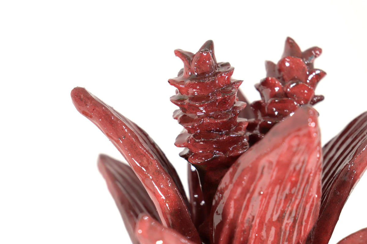 Piña michoacana de barro - Papaya Roja - 55 cm. 22 in.