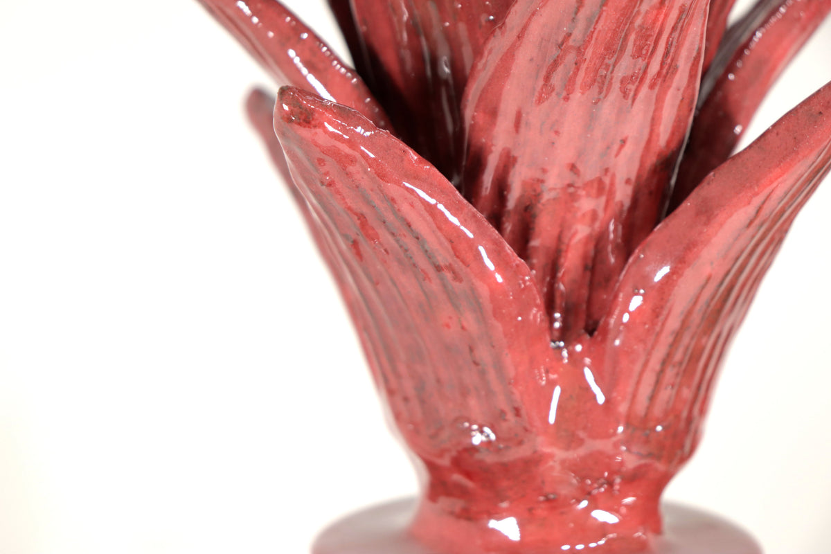 Piña michoacana de barro - Papaya Roja - 55 cm. 22 in.