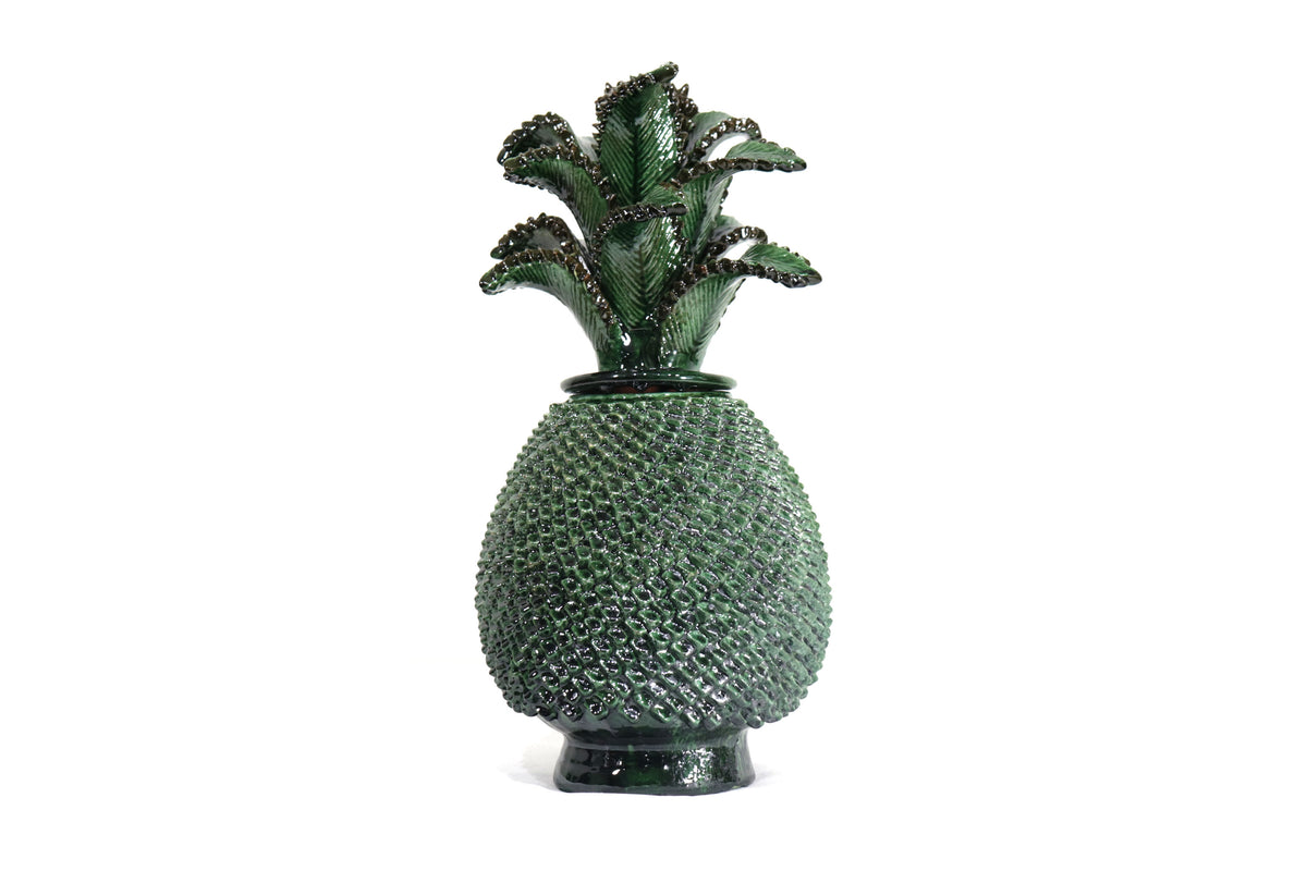 Piña Verde de Picos con Hojas Curveadas - 38 cm. 15 in.