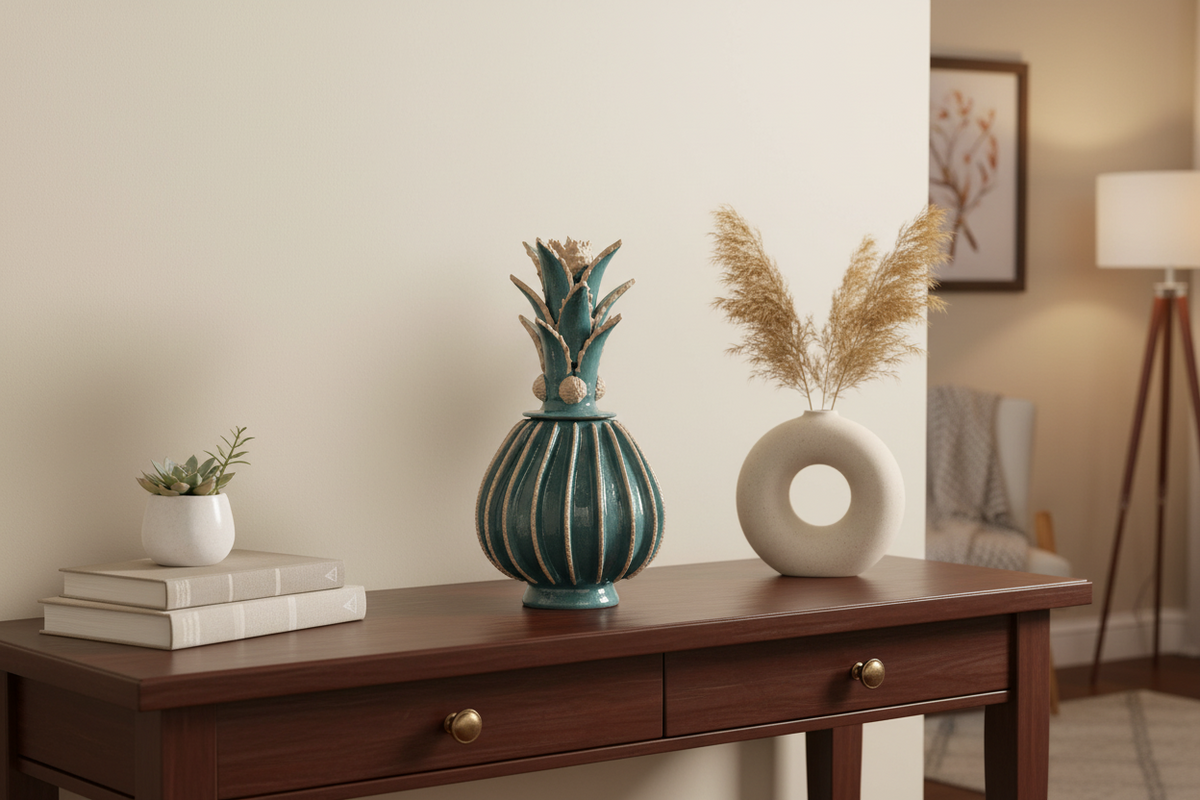 Piña biznaga turquesa con beige - 50 cm. 19.6 in. - Sobre pedido 3+ Pz. Piña