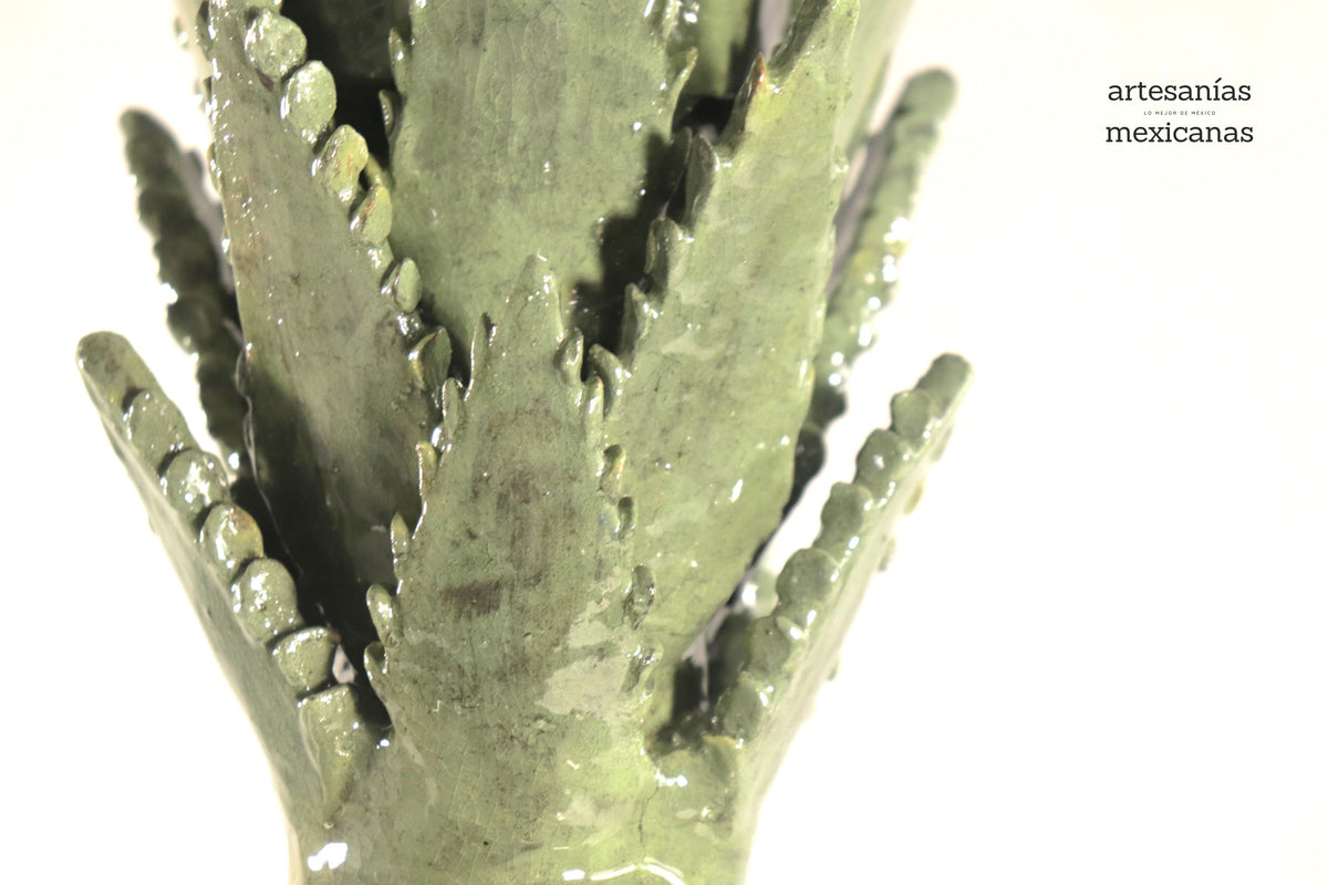 Piña michoacana de barro - Biznaga limón - 55 cm. 22 in. - Sobre Pedido 5+ pz. Piña