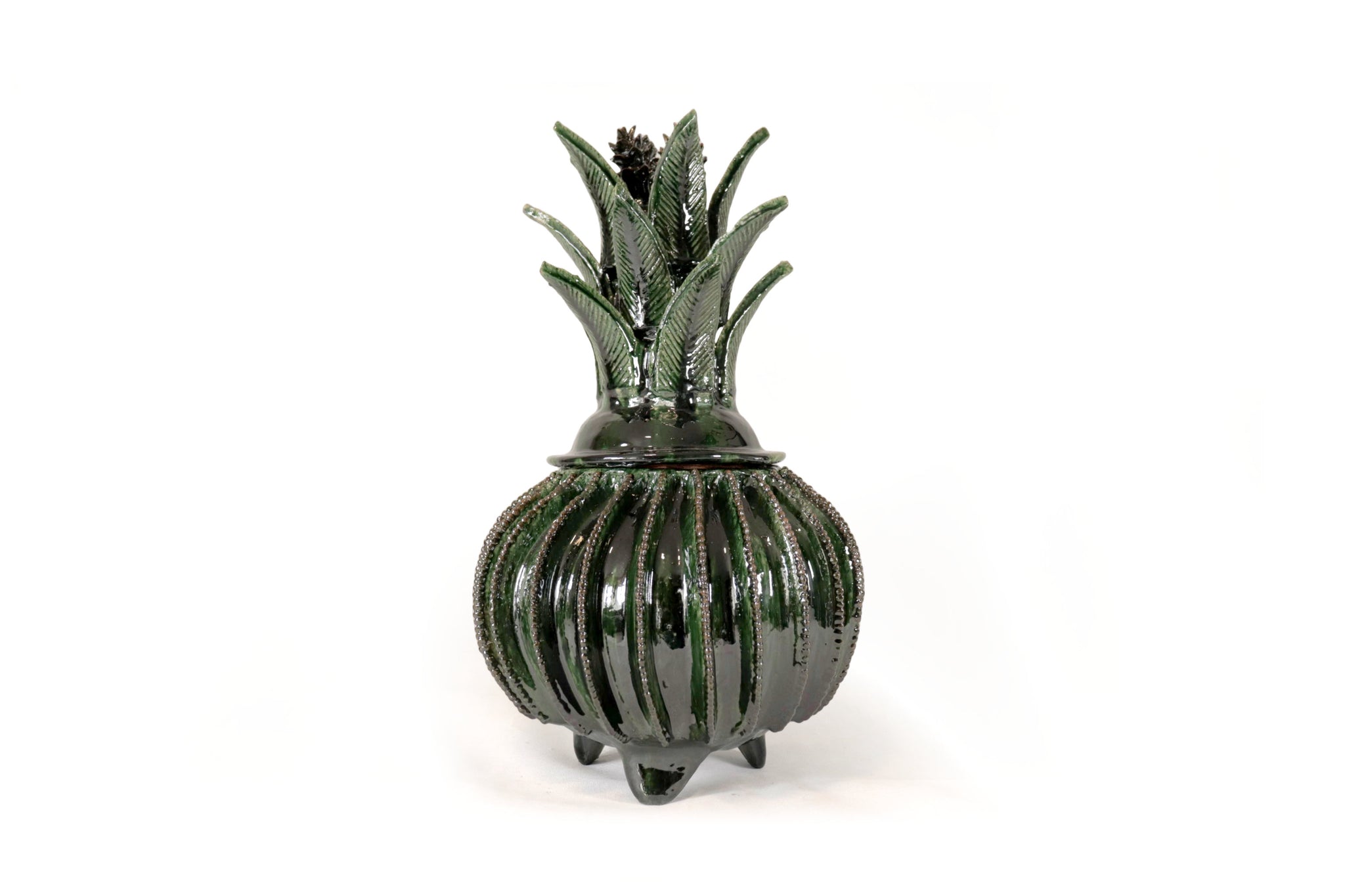 Piña michoacana de barro - Biznaga verde - 45 cm. 18 in. - Sobre Pedid ...