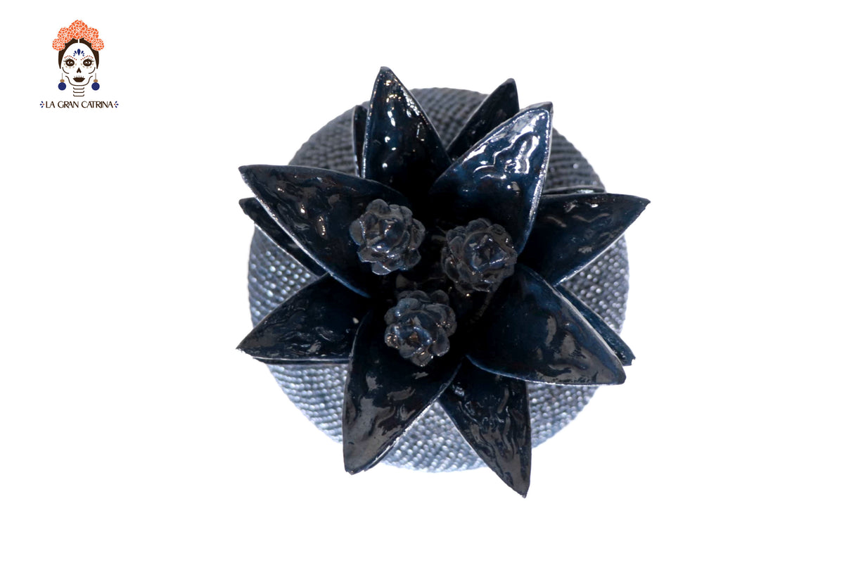 Piña Michoacana Azul con Punteado - 65 cm. 26 in. Piña