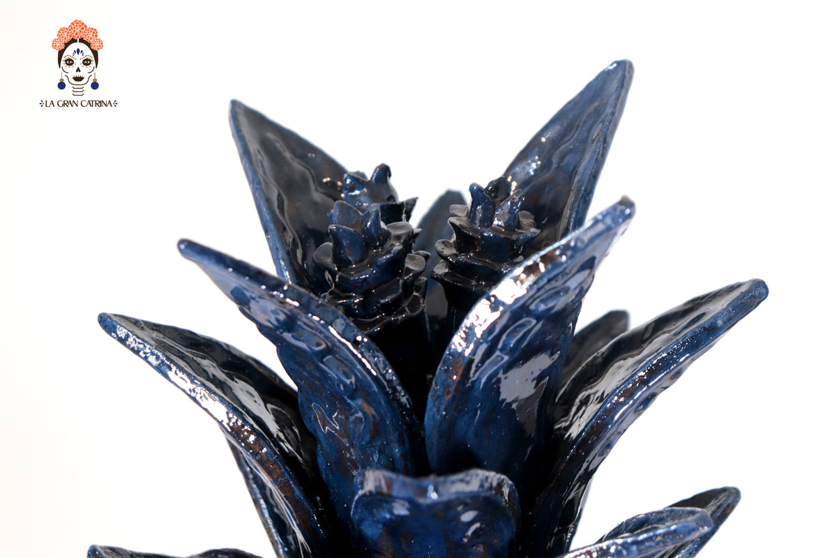 Piña Michoacana Azul con Punteado - 65 cm. 26 in. Piña