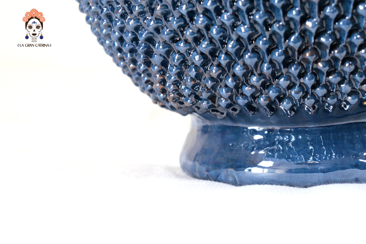 Piña Michoacana Azul con Punteado - 65 cm. 26 in. Piña
