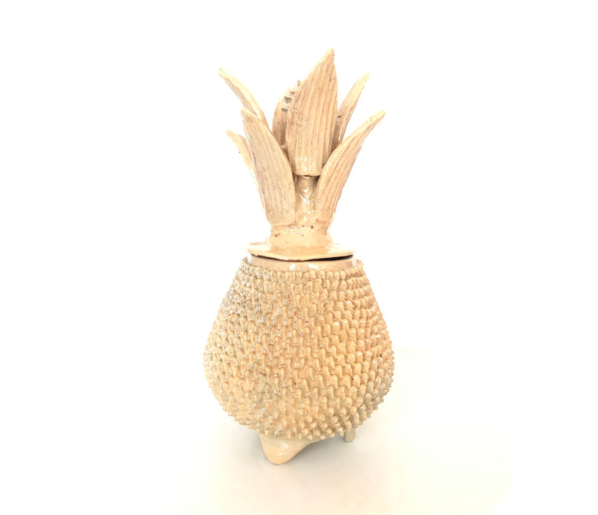 Piña michoacana de barro - Amarilla de picos - 35 cm. 14 in. - Sobre P ...