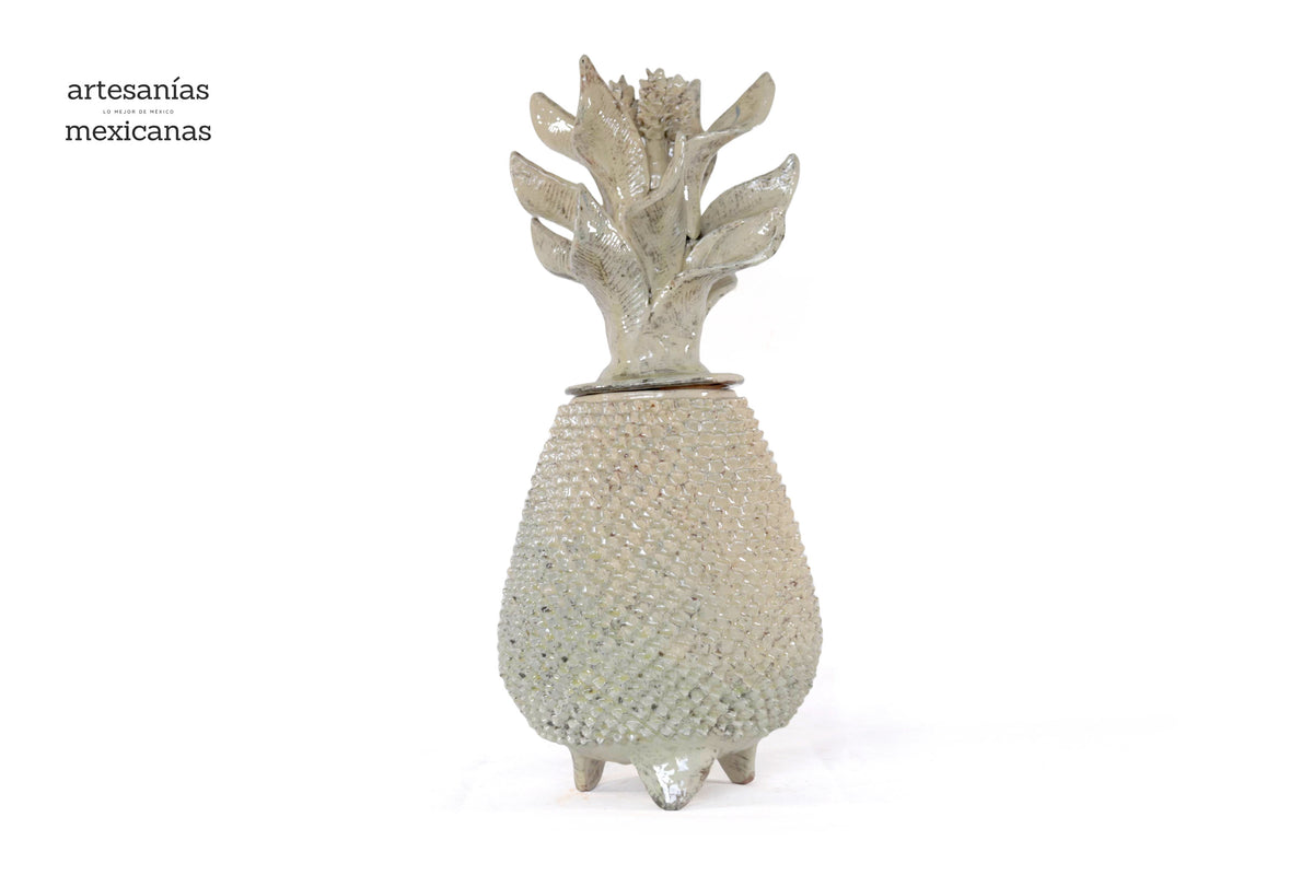 Piña beige de picos de tapa ondulada - 50 cm. 20 in.