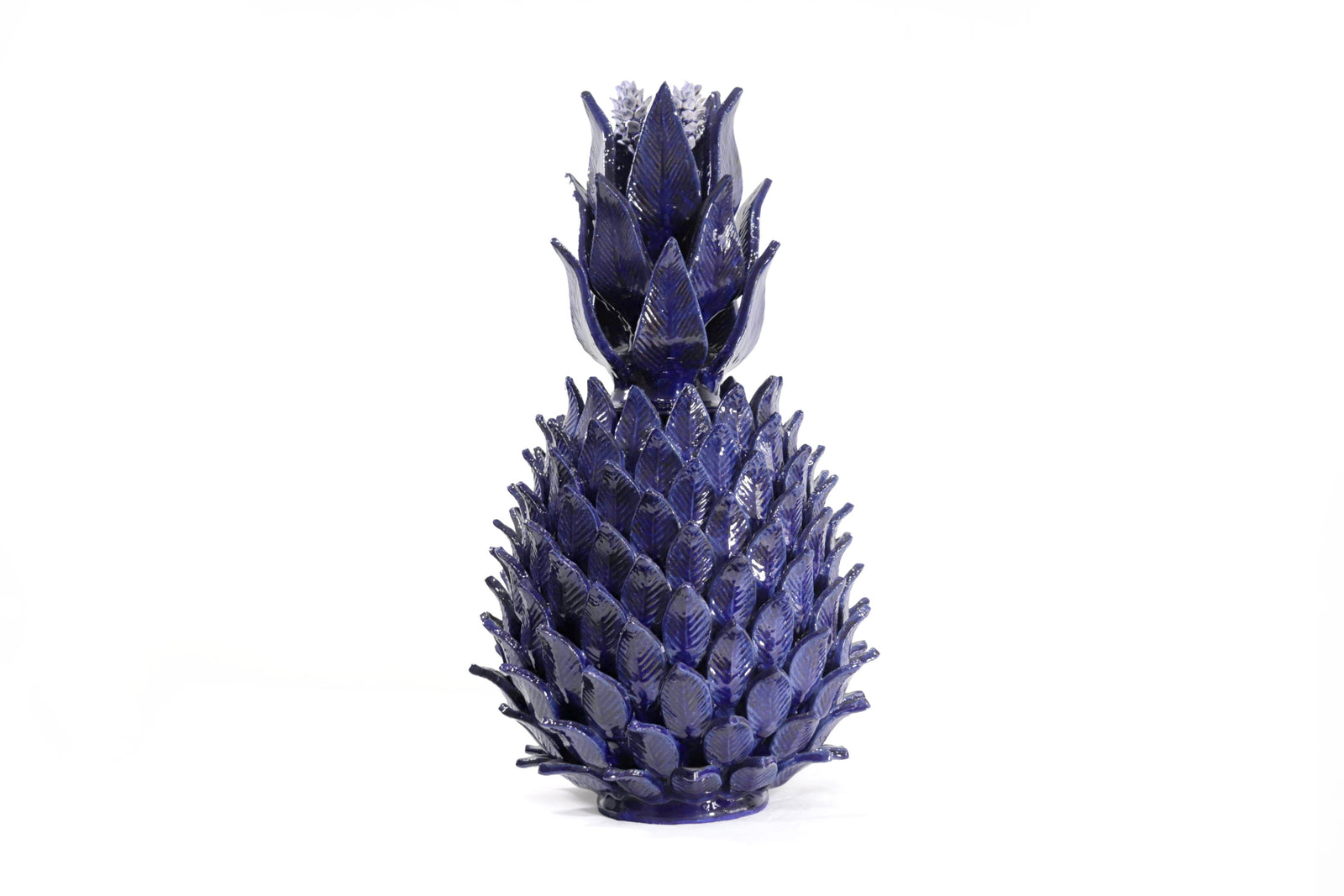 Piña azul de hojas de tapa curveada - 50 cm. 20 in. - Sobre Pedido Sobre pedido