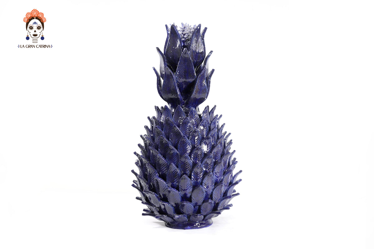 Piña azul de hojas de tapa curveada - 50 cm. 20 in. - Sobre Pedido Sobre pedido