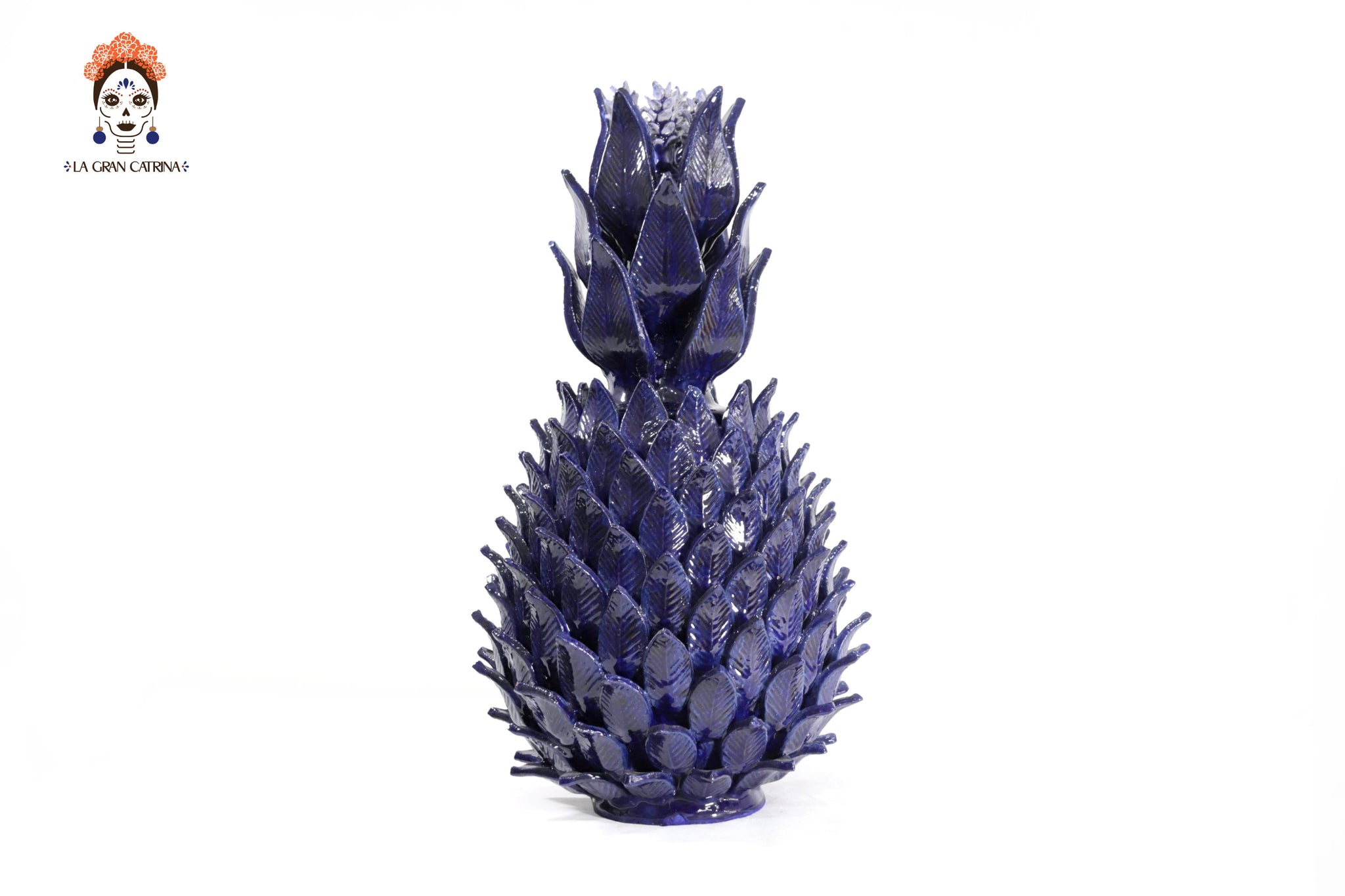 Piña azul de hojas de tapa curveada - 50 cm. 20 in. - Sobre Pedido ...